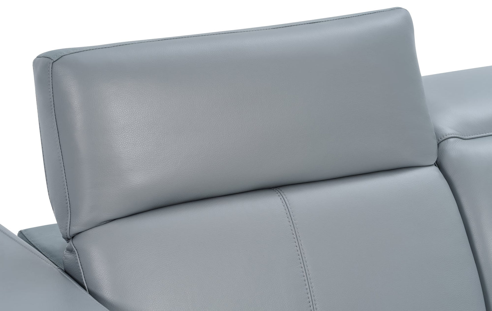 Franco II 7-Piece Light Blue Italian Top Grain Leather Power Reclining Sectional with 3 Power Seats and Wireless Charging view 5