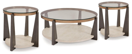 Frazwa Multi Coffee Table with 2 End Tables - Ella Furniture