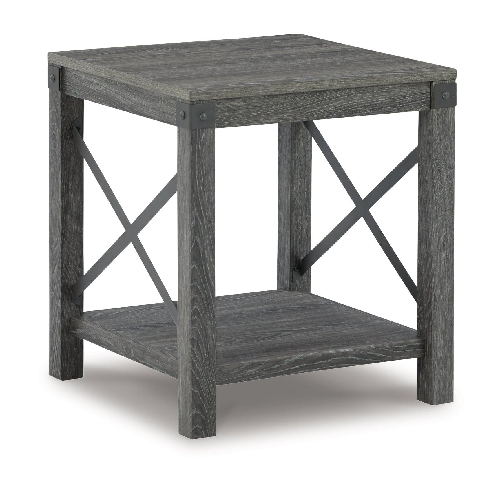 Freedan Grayish Brown 2 End Tables - Ella Furniture