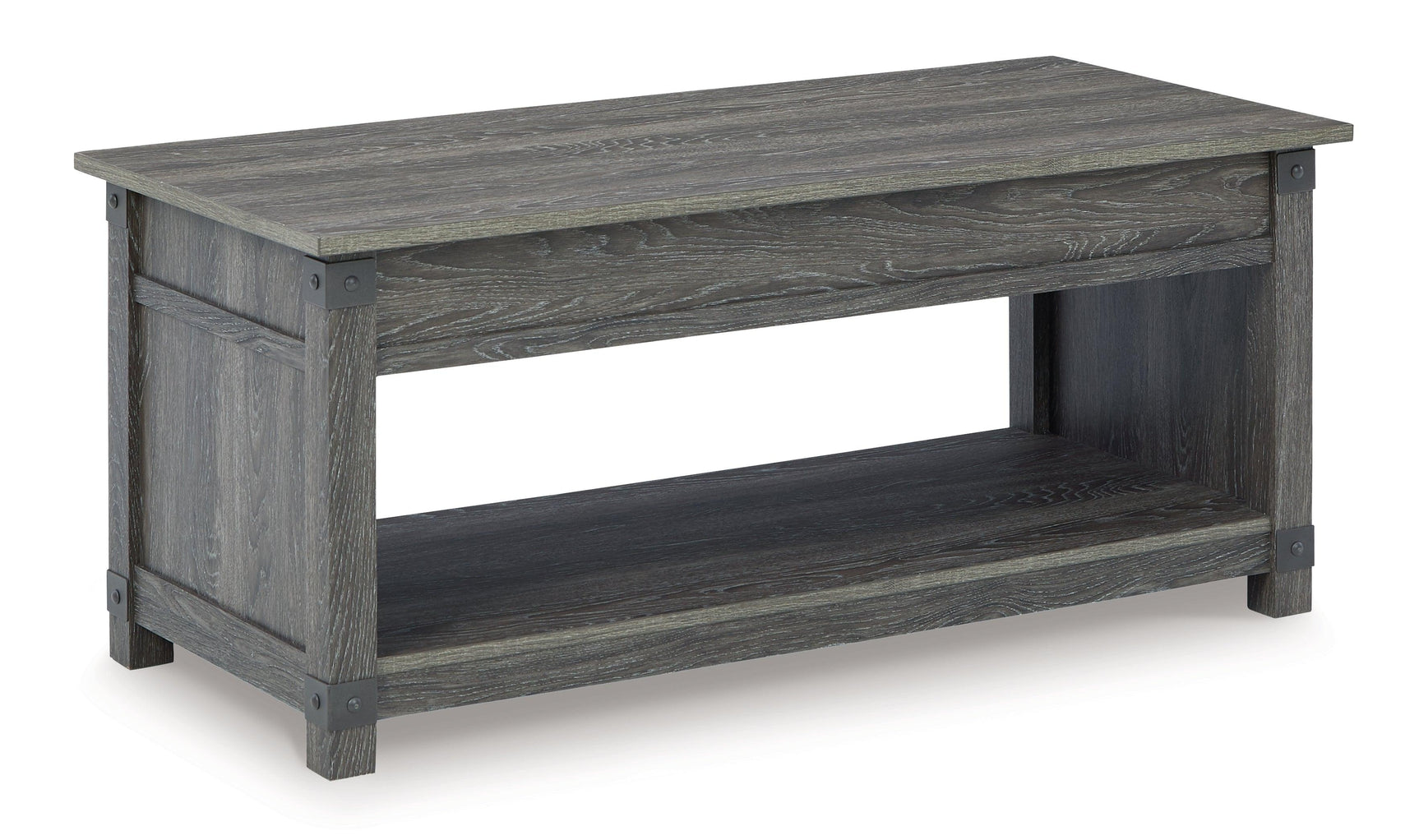 Freedan Grayish Brown Coffee Table With 2 End Tables - Ella Furniture