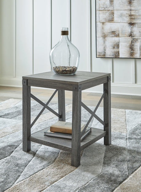 Freedan Grayish Brown Coffee Table With 2 End Tables - Ella Furniture