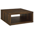 Frisco Square Engineered Wood Coffee Table Dark Pine 710508 - Ella Furniture