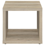 Frisco Square Engineered Wood Side End Table Distressed Pine 710517 - Ella Furniture