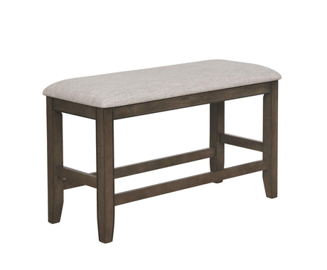 Fulton Gray Modern Traditional Wood Square Counter Height Dining Room Set - Ella Furniture