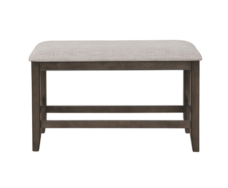Fulton Gray Modern Traditional Wood Square Counter Height Dining Room Set - Ella Furniture