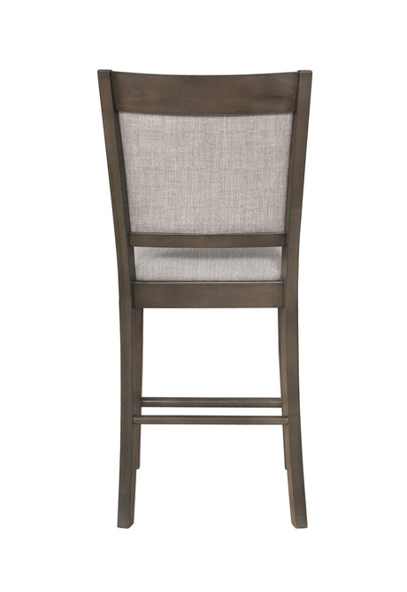 Fulton Gray Modern Traditional Wood Square Counter Height Dining Room Set - Ella Furniture