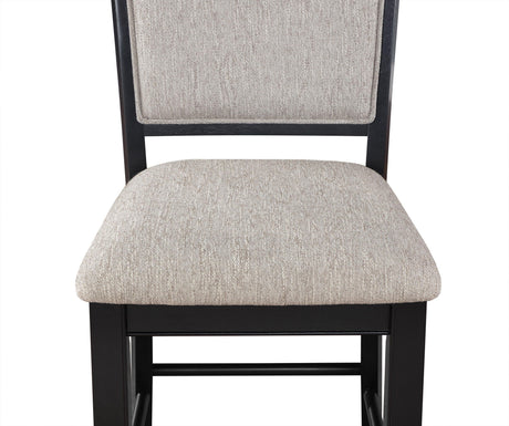Fulton Light Gray Solid Wood And Veneers Counter Height Dining Room Set - Ella Furniture