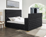Future Black Platform King Bed - Ella Furniture