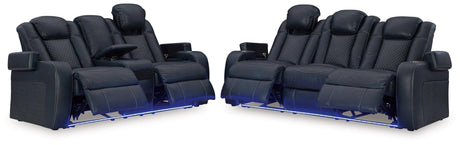 Fyne-dyme Sapphire Sofa And Loveseat - Ella Furniture