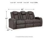 Fyne-Dyme Shadow Sofa, Loveseat and Recliner - Ella Furniture