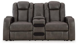 Fyne-Dyme Shadow Sofa, Loveseat and Recliner - Ella Furniture