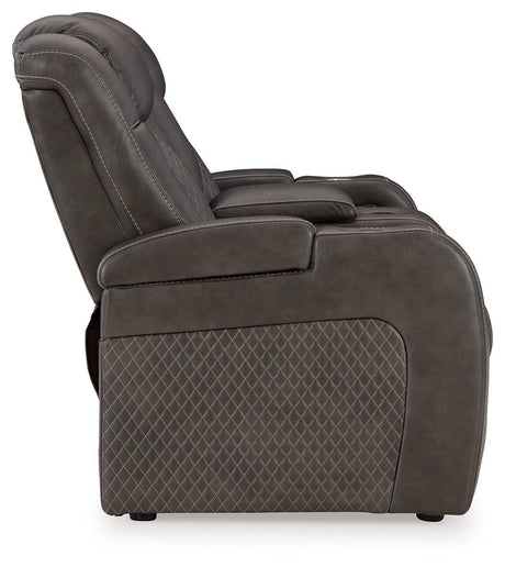 Fyne-Dyme Shadow Sofa, Loveseat and Recliner - Ella Furniture