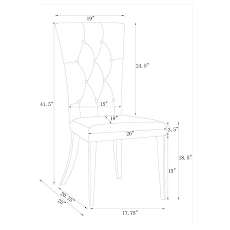 G111101 White Genuine Marble Rectangular Dining Room Set - Ella Furniture