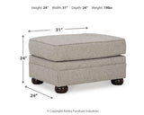 Gaelon Dune Chair And Ottoman - Ella Furniture