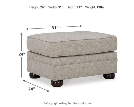 Gaelon Dune Chair And Ottoman - Ella Furniture