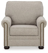 Gaelon Dune Chair And Ottoman - Ella Furniture