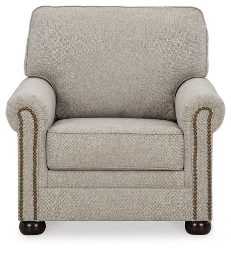 Gaelon Dune Chair And Ottoman - Ella Furniture
