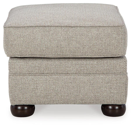 Gaelon Dune Chair And Ottoman - Ella Furniture