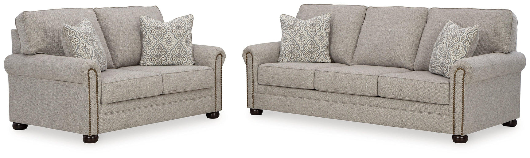 Gaelon Dune Sofa And Loveseat - Ella Furniture