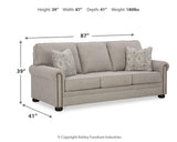 Gaelon Dune Sofa, Loveseat, Chair And Ottoman - Ella Furniture