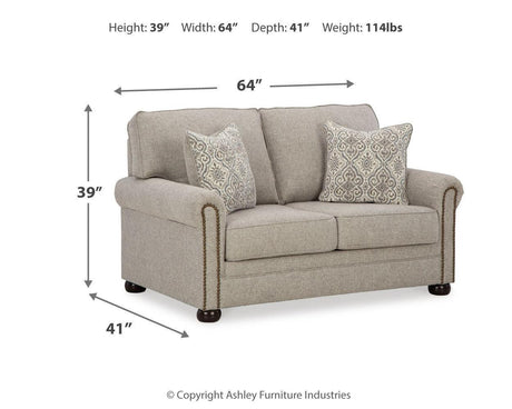 Gaelon Dune Sofa, Loveseat, Chair And Ottoman - Ella Furniture