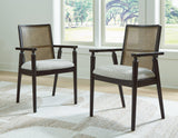 Galliden Black Dining Arm Chair - Ella Furniture