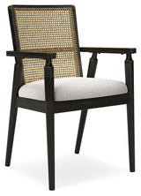 Galliden Black Dining Arm Chair - Ella Furniture