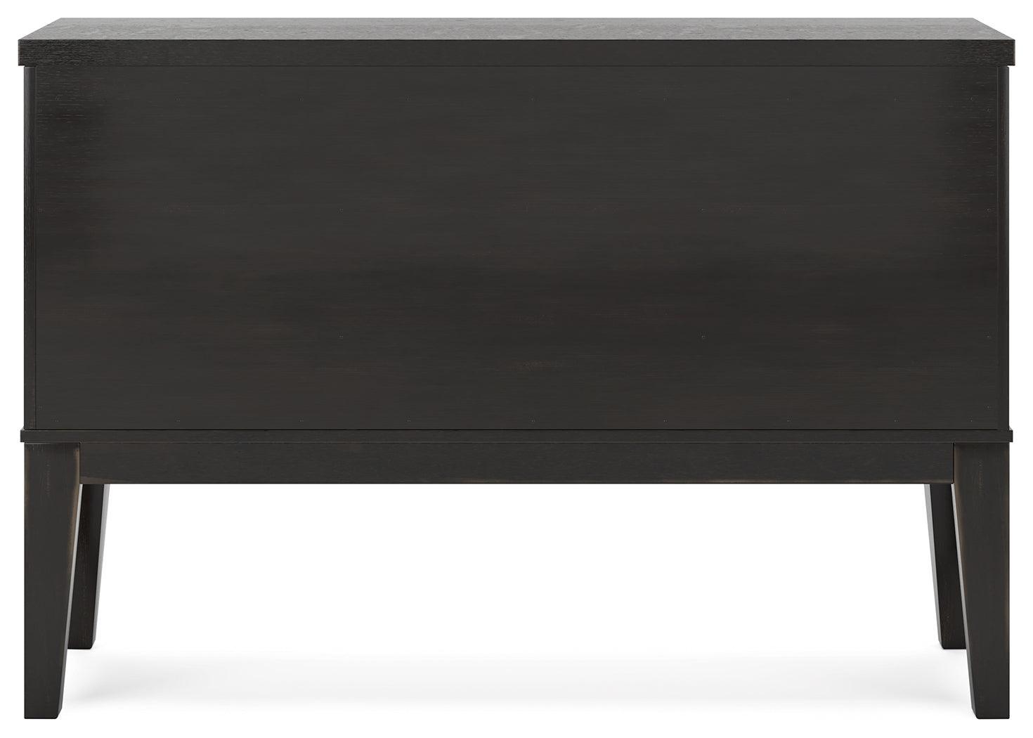 Galliden Black Dining Server - Ella Furniture