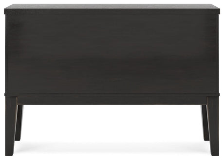 Galliden Black Dining Server - Ella Furniture