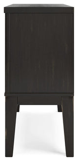 Galliden Black Dining Server - Ella Furniture