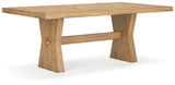 Galliden Light Brown Dining Table - Ella Furniture