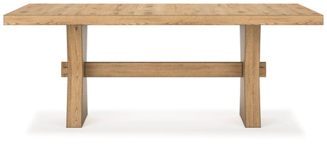Galliden Light Brown Dining Table - Ella Furniture