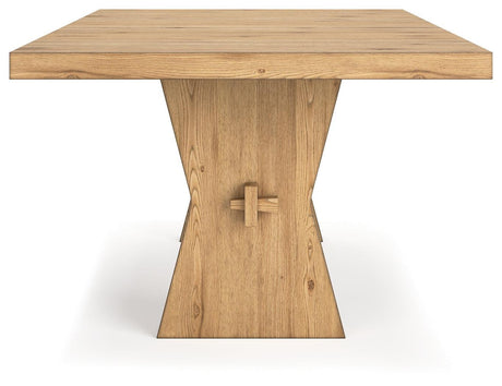 Galliden Light Brown Dining Table - Ella Furniture