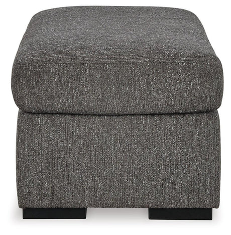 Gardiner Pewter Chair And Ottoman - Ella Furniture