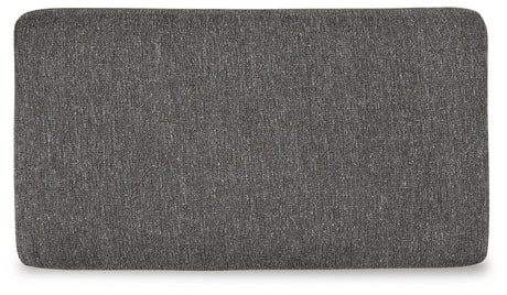 Gardiner Pewter Sofa Chaise With Ottoman - Ella Furniture