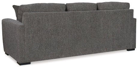 Gardiner Pewter Sofa Chaise With Ottoman - Ella Furniture