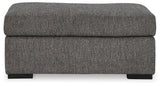 Gardiner Pewter Sofa Chaise With Ottoman - Ella Furniture