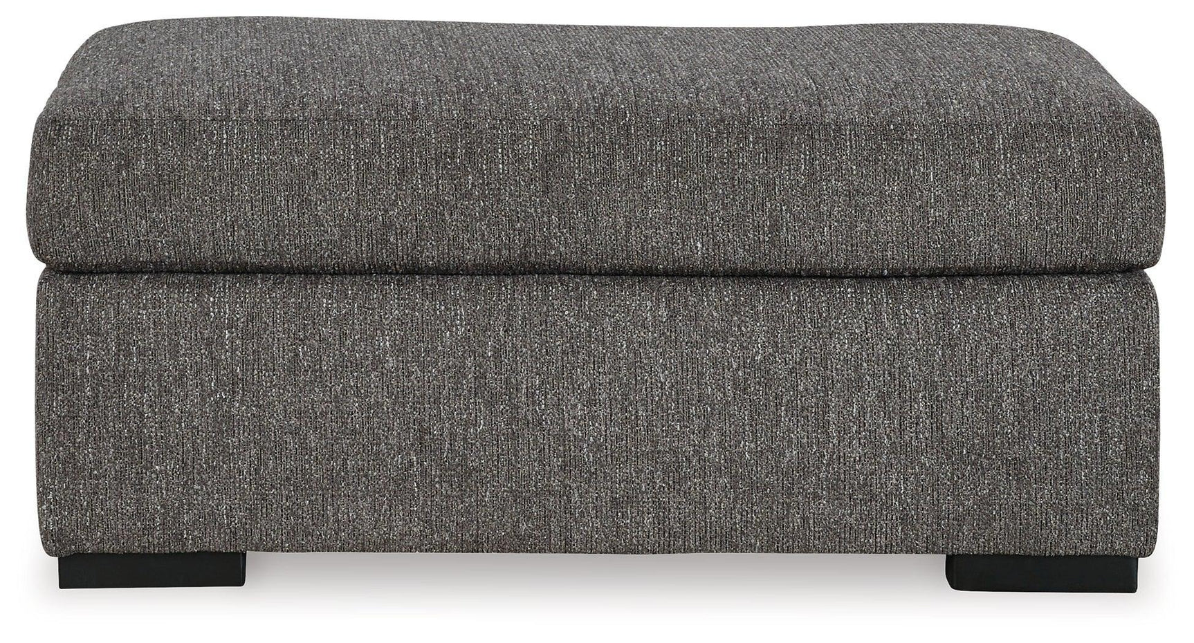 Gardiner Pewter Sofa Chaise With Ottoman - Ella Furniture