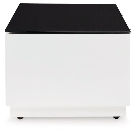 Gardoni White/black Coffee Table - Ella Furniture