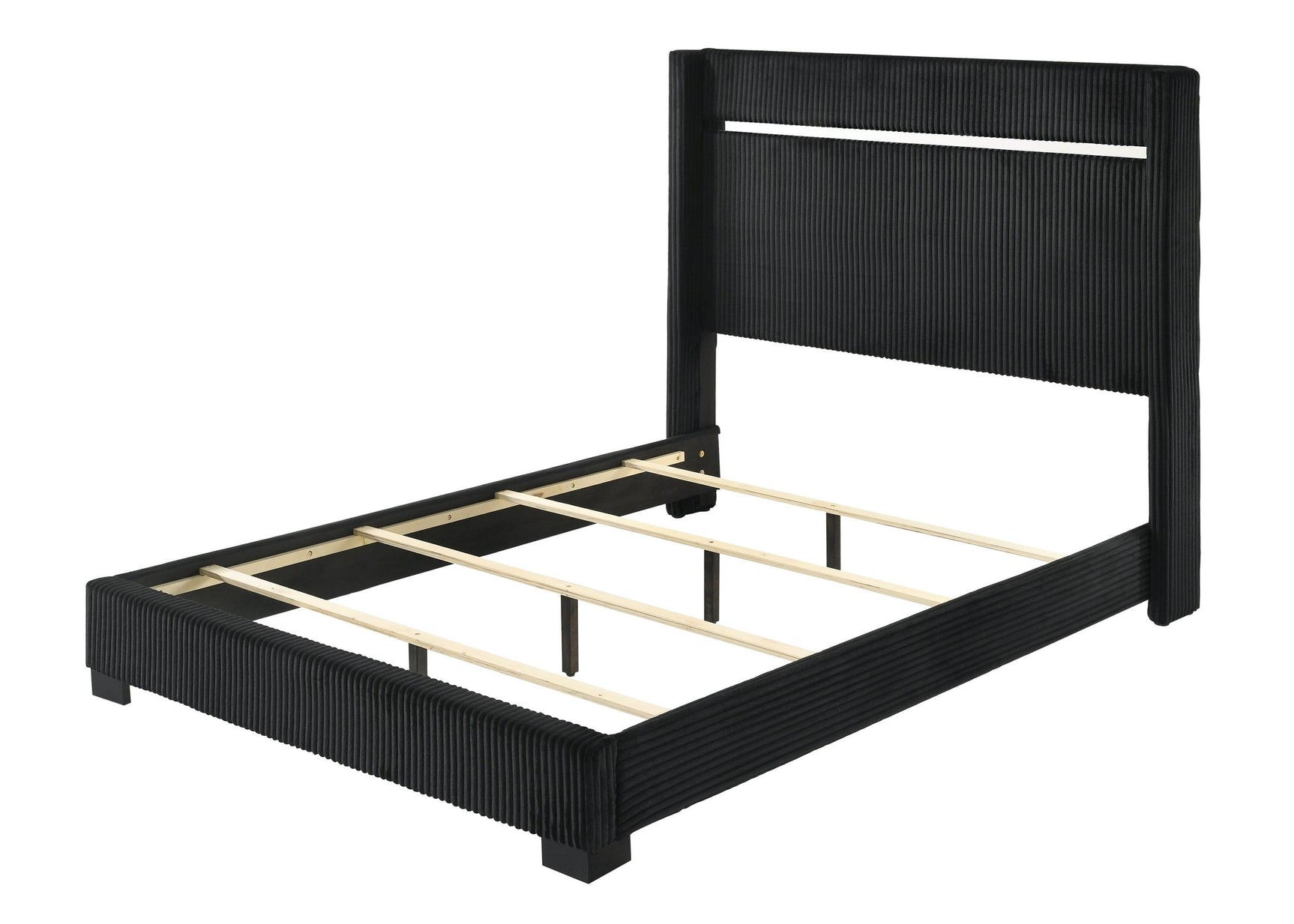 Gennro Black Modern Contemporary Solid Wood 5-Drawers Chest - Ella Furniture