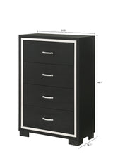 Gennro Black Modern Contemporary Solid Wood Velvet Upholstered Bedroom Set - Ella Furniture