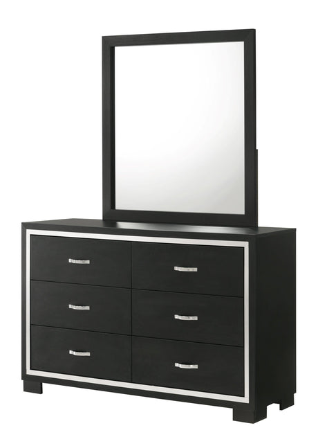 Gennro Black Modern Contemporary Solid Wood Velvet Upholstered Bedroom Set - Ella Furniture