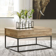 Gerdanet Natural Coffee Table With 1 End Table - Ella Furniture