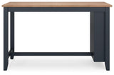 Gesthaven Natural/Blue Counter Height Dining Table - Ella Furniture