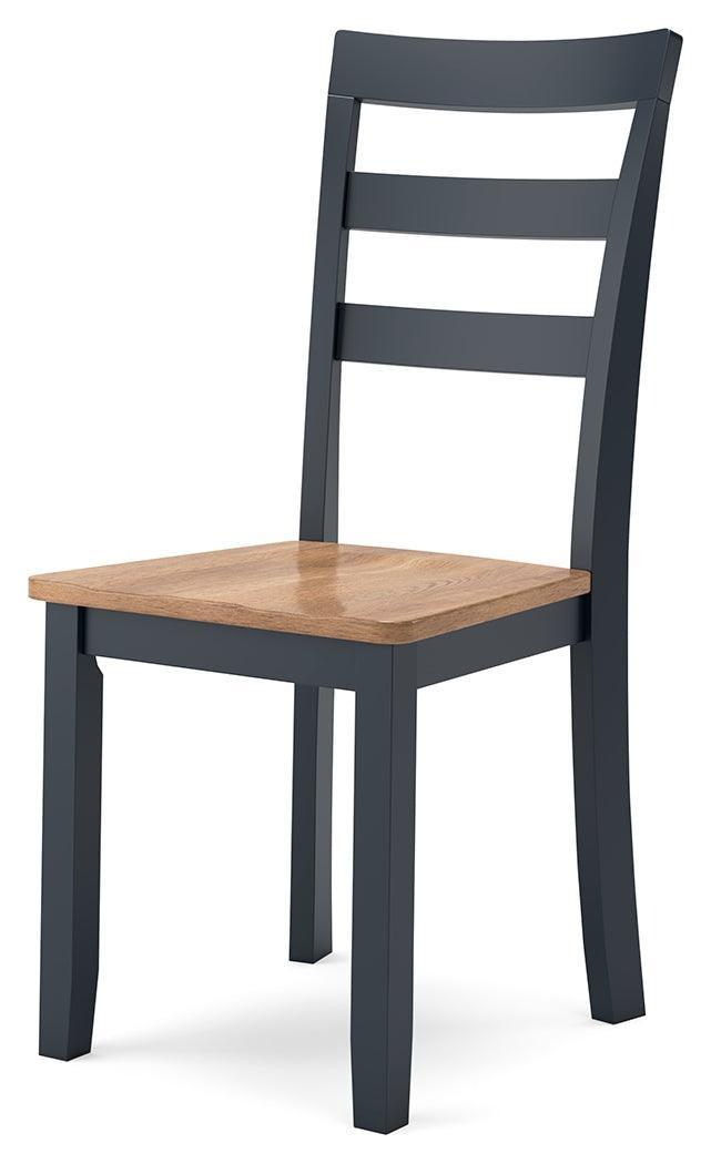 Gesthaven Natural/Blue Dining Chair - Ella Furniture
