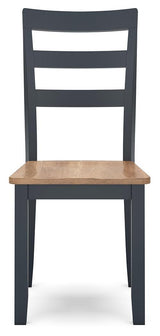 Gesthaven Natural/Blue Dining Chair - Ella Furniture