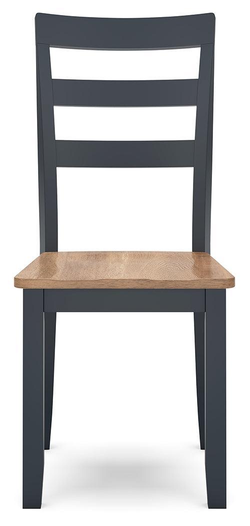 Gesthaven Natural/Blue Dining Chair - Ella Furniture