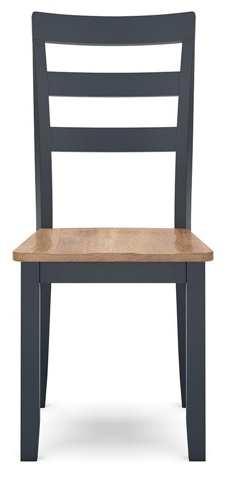 Gesthaven Natural/Blue Dining Chair - Ella Furniture