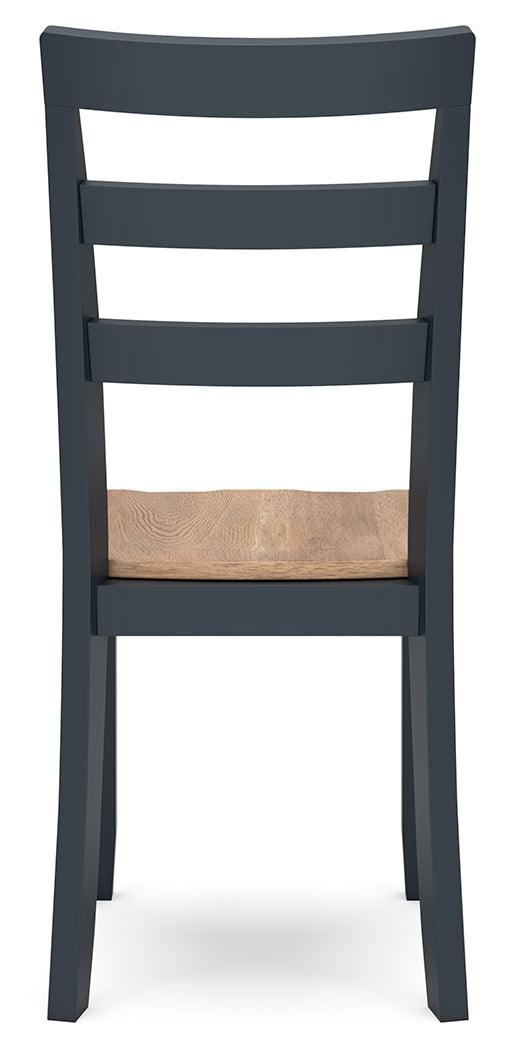 Gesthaven Natural/Blue Dining Chair - Ella Furniture
