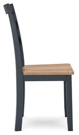 Gesthaven Natural/Blue Dining Chair - Ella Furniture